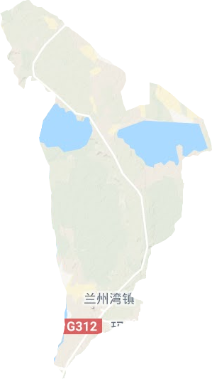 蘭州灣鎮地形圖