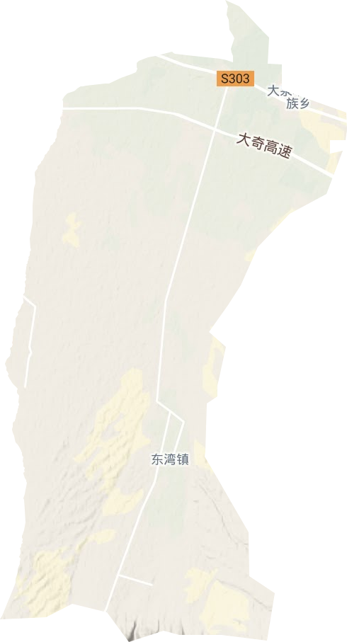 東灣鎮(zhèn)地形圖