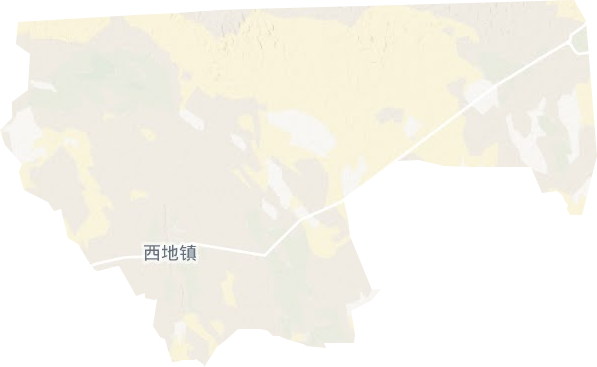 西地鎮地形圖