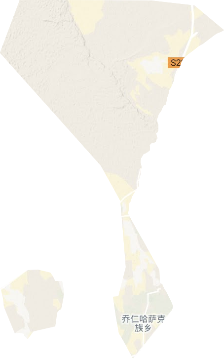 喬仁鄉地形圖