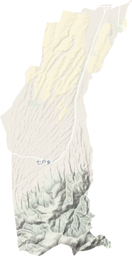 七戶鄉(xiāng)地形圖