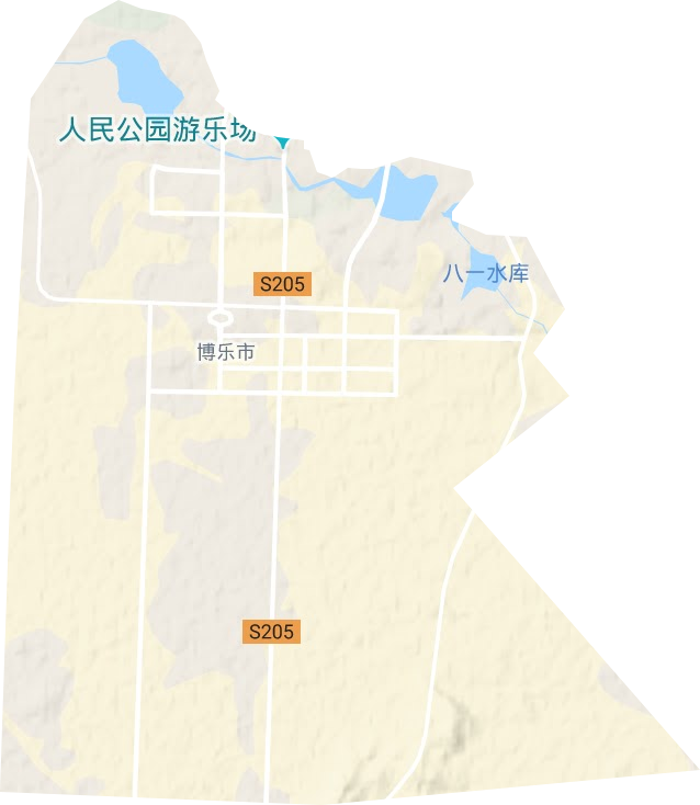 南城區(qū)街道地形圖