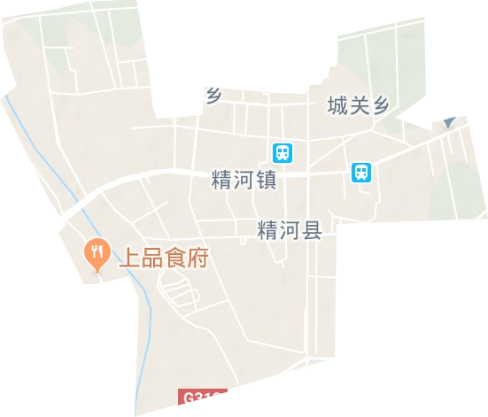 精河鎮(zhèn)地形圖