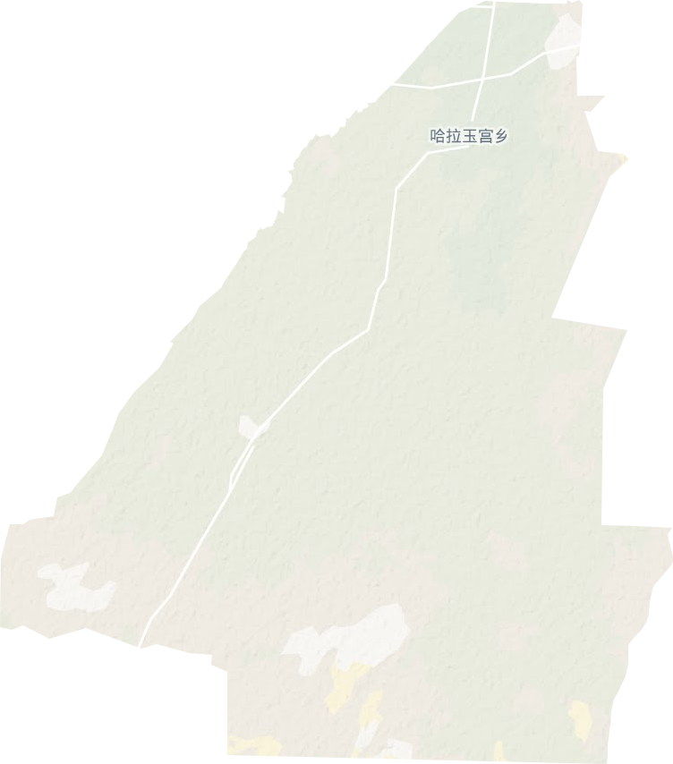 哈拉玉宮鄉(xiāng)地形圖