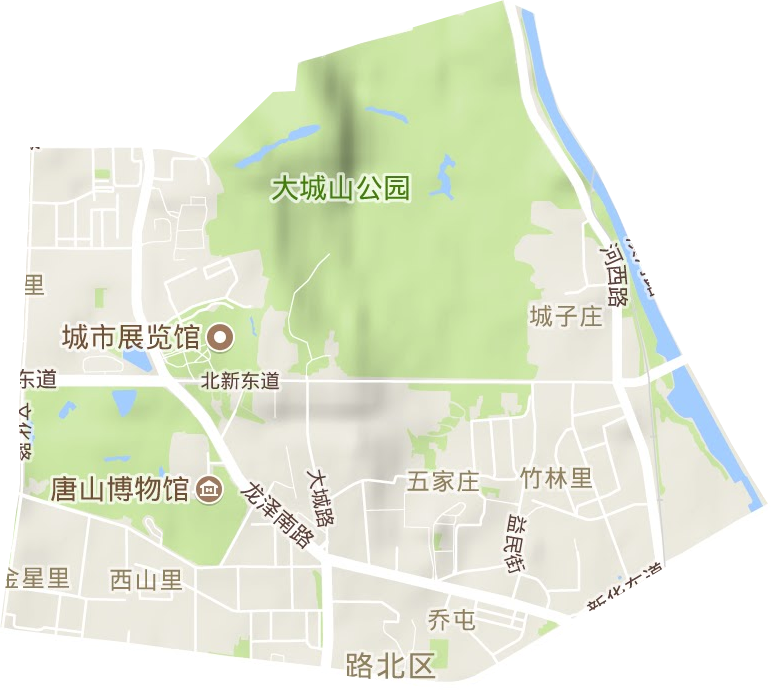 喬屯街道地形圖