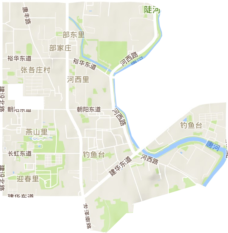 釣魚臺街道地形圖