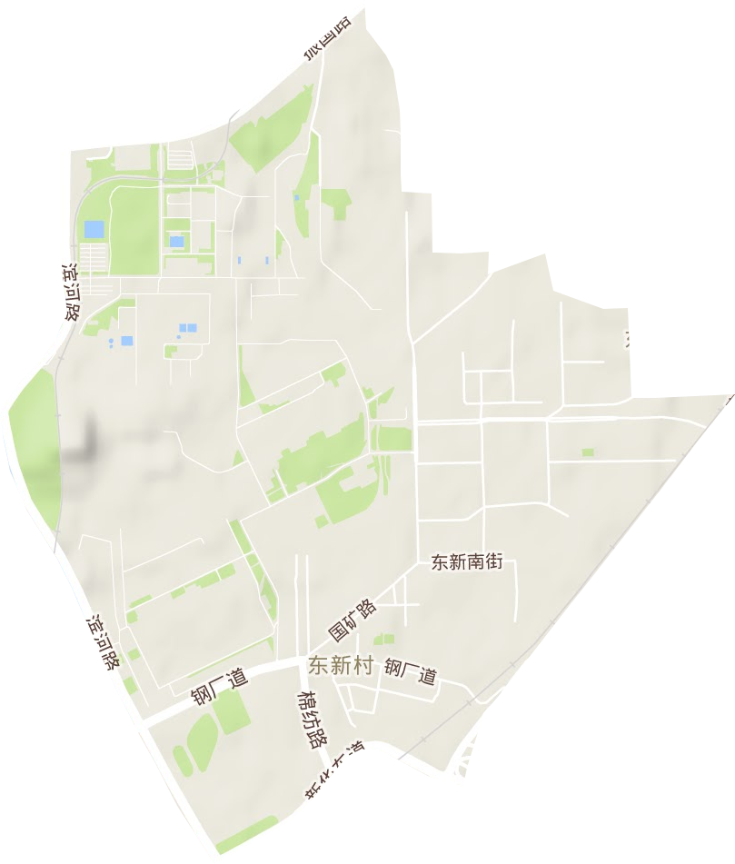 東新村街道地形圖