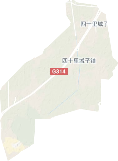 四十里城子鎮地形圖