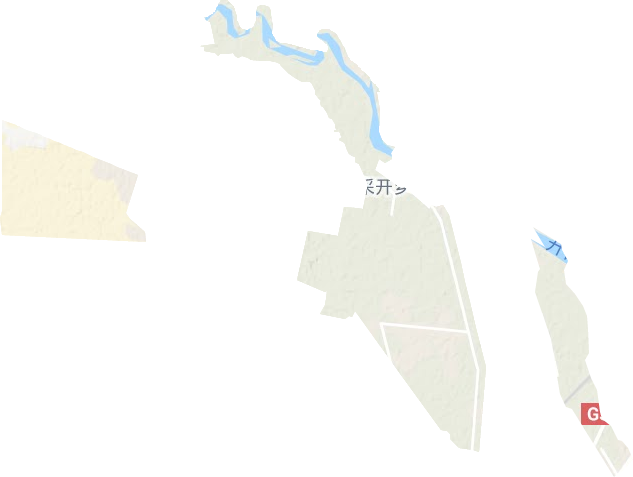 查汗采開(kāi)鄉(xiāng)地形圖
