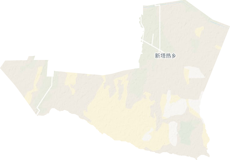 新塔熱鄉地形圖