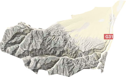 奧依塔克鎮(zhèn)地形圖