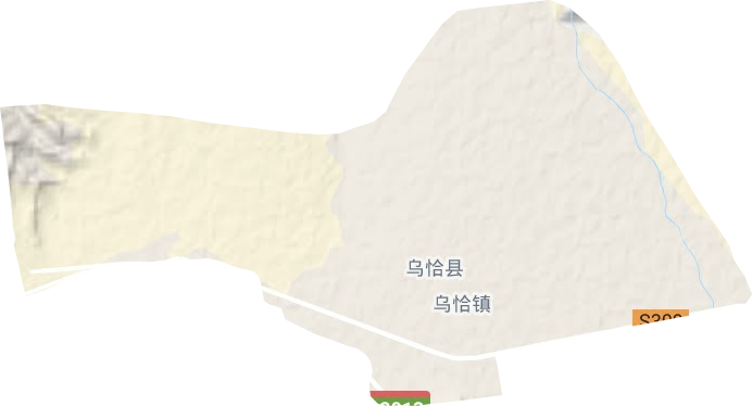 烏恰鎮(zhèn)地形圖