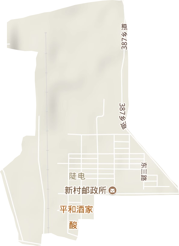 陡電街道地形圖