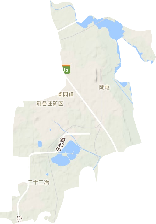 栗園鎮(zhèn)地形圖
