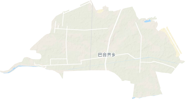 巴合齊鄉地形圖
