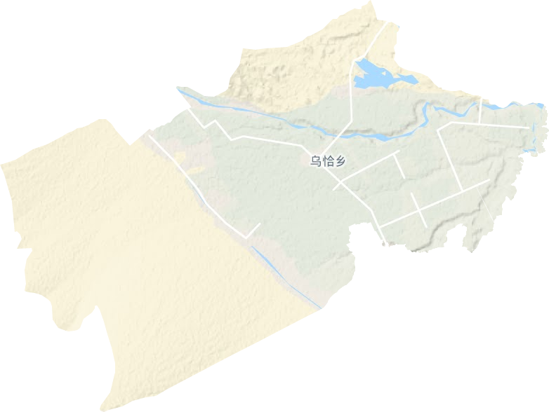 烏恰鄉(xiāng)地形圖