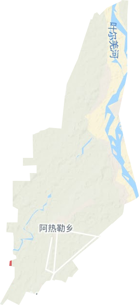 阿熱勒鄉(xiāng)地形圖