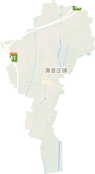 黃各莊鎮(zhèn)地形圖