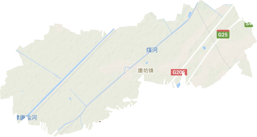 唐坊鎮地形圖