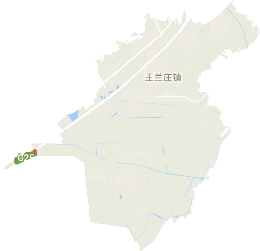 王蘭莊鎮(zhèn)地形圖