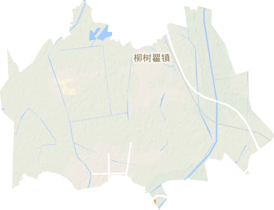 柳樹酄鎮地形圖