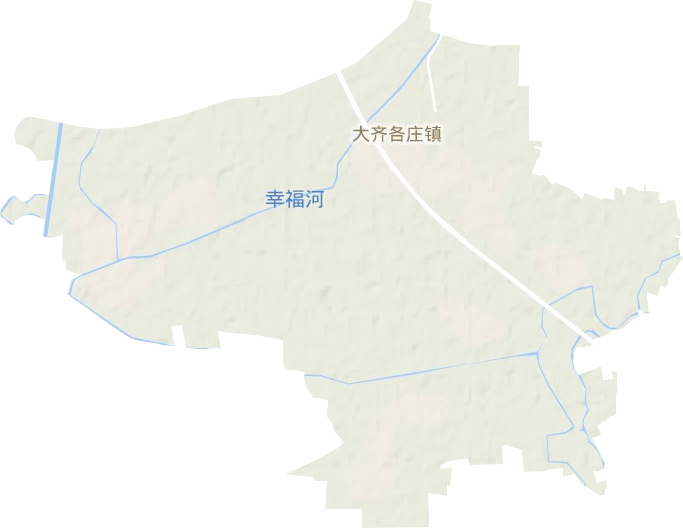 大齊各莊鎮(zhèn)地形圖