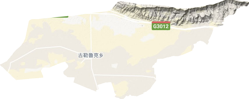 古勒魯克鄉地形圖