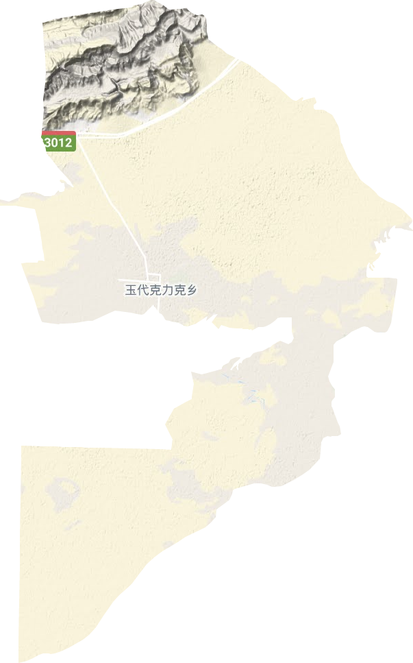 玉代克力克鄉(xiāng)地形圖