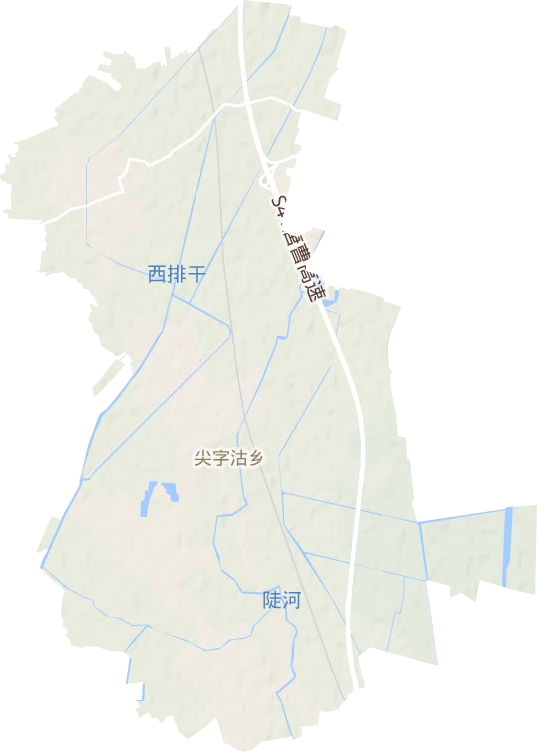 尖字沽鄉地形圖