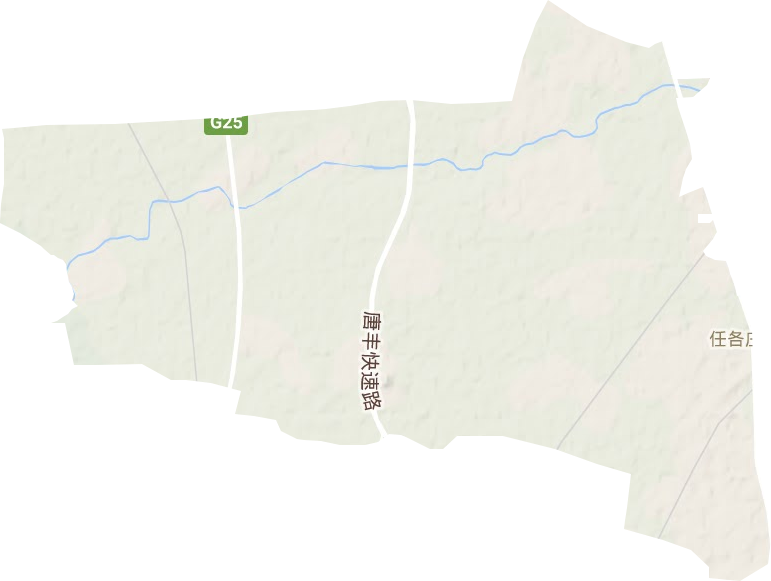 任各莊鎮地形圖