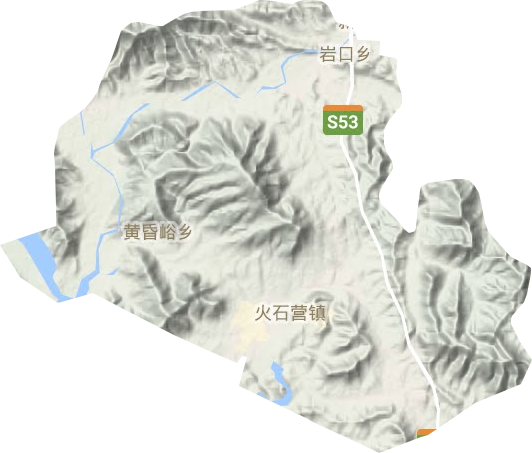 火石營鎮地形圖