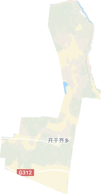 開干齊鄉(xiāng)地形圖