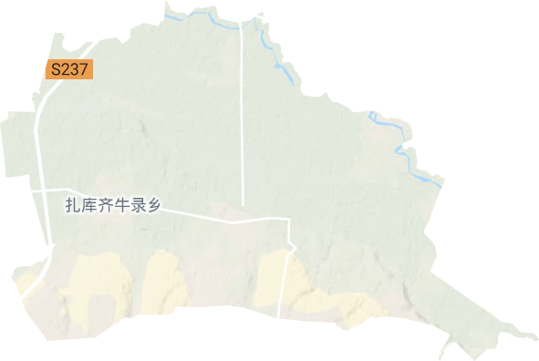 扎庫齊牛錄鄉地形圖