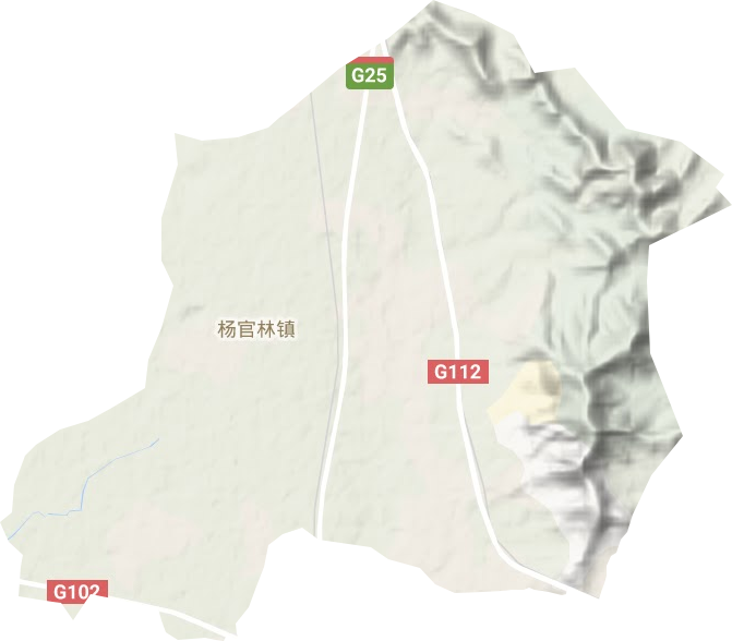 楊官林鎮地形圖
