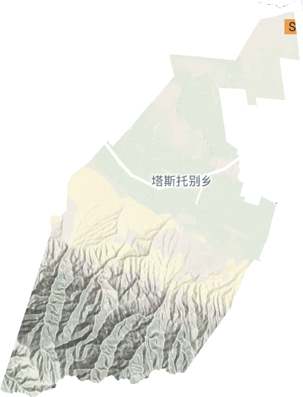 塔斯托別鄉(xiāng)地形圖