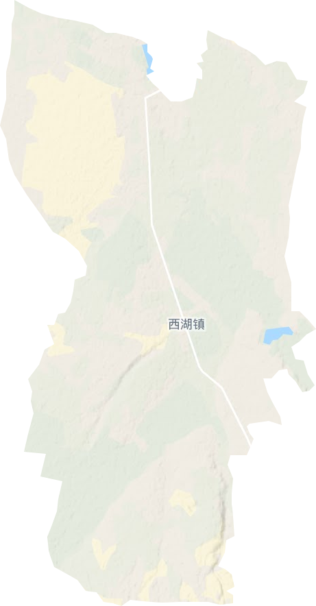 西湖鎮地形圖