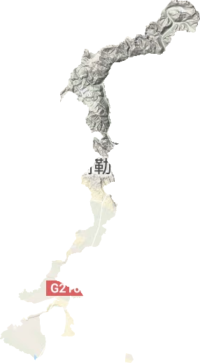 阿葦灘鎮(zhèn)地形圖