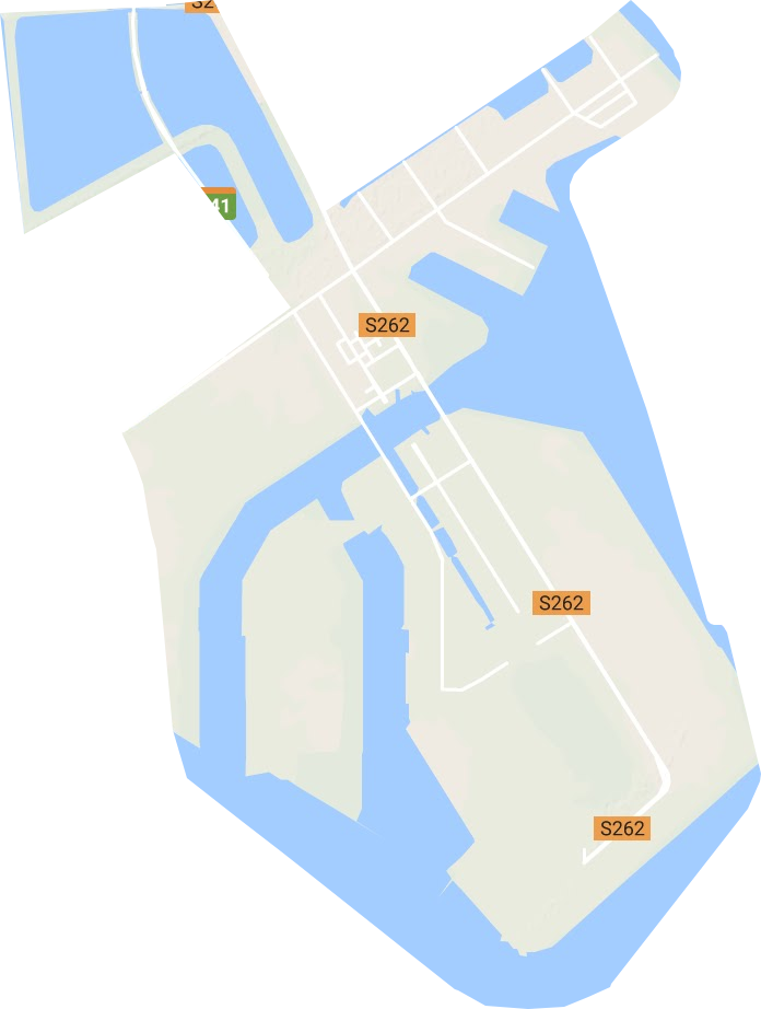 曹妃甸工業區地形圖