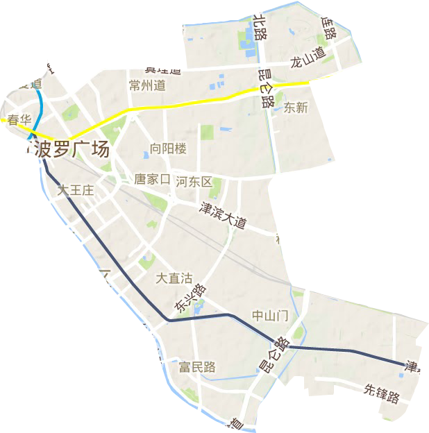 河東區(qū)地形圖