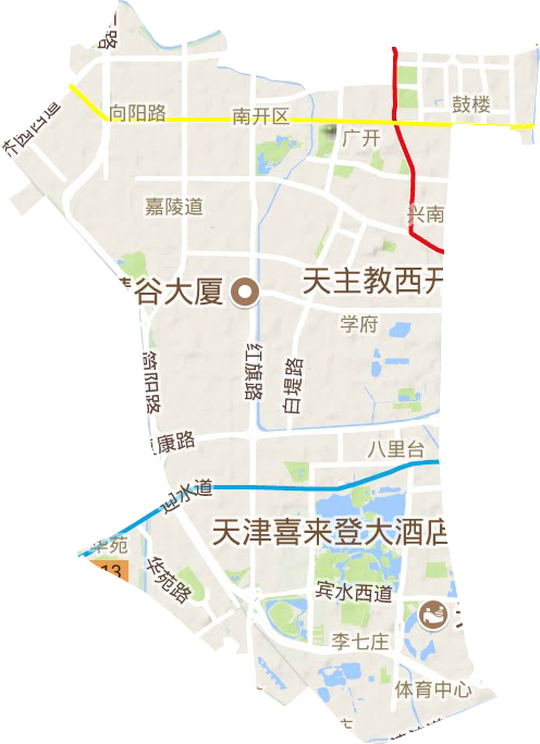 南開區地形圖