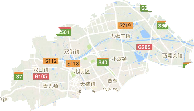 北辰區地形圖