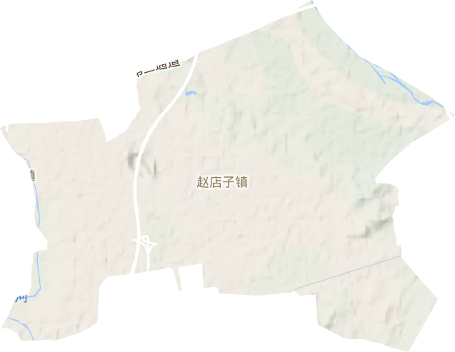 趙店子鎮地形圖