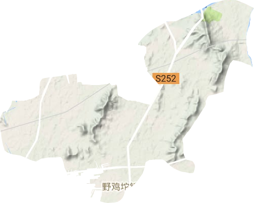 野雞坨鎮(zhèn)地形圖