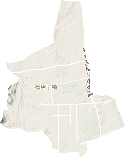 楊店子鎮(zhèn)地形圖