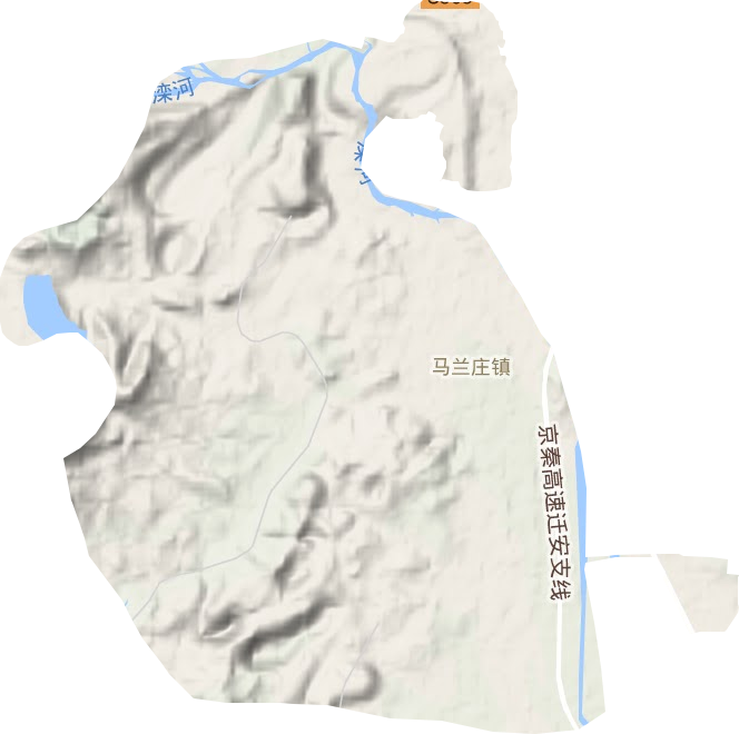 馬蘭莊鎮(zhèn)地形圖