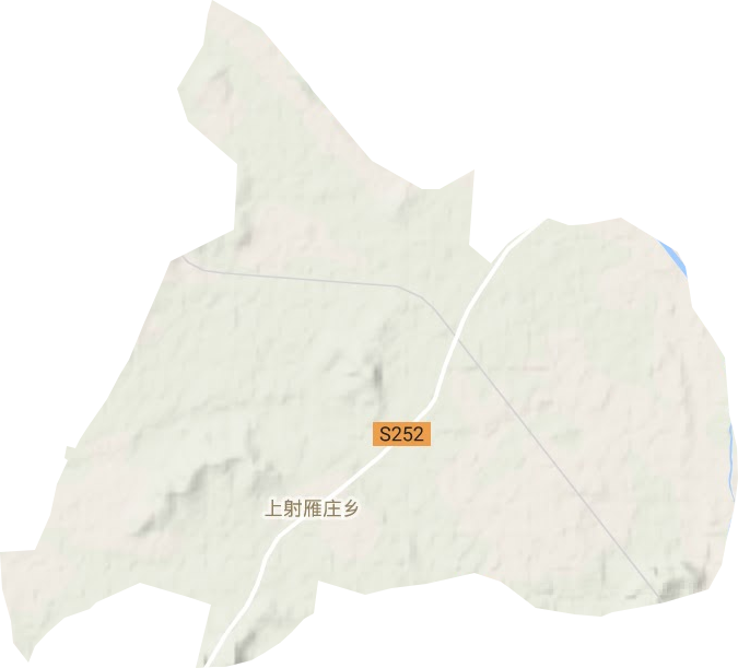 上射雁莊鄉地形圖