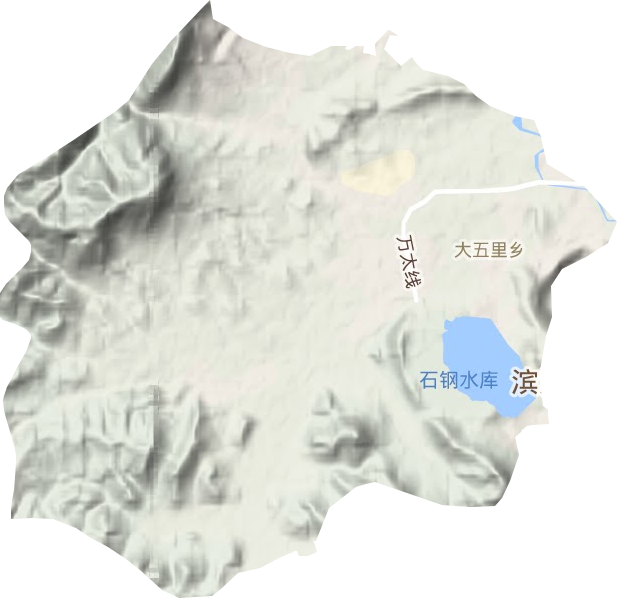 大五里鄉地形圖