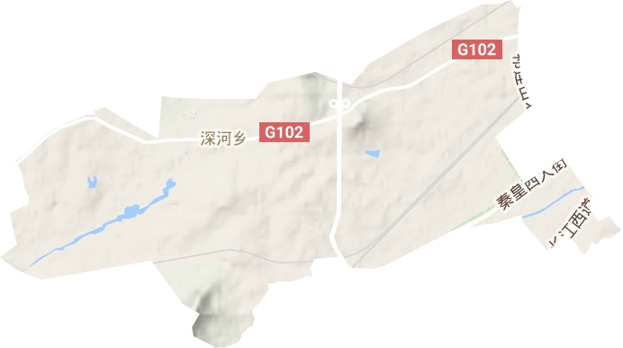 騰飛路街道地形圖