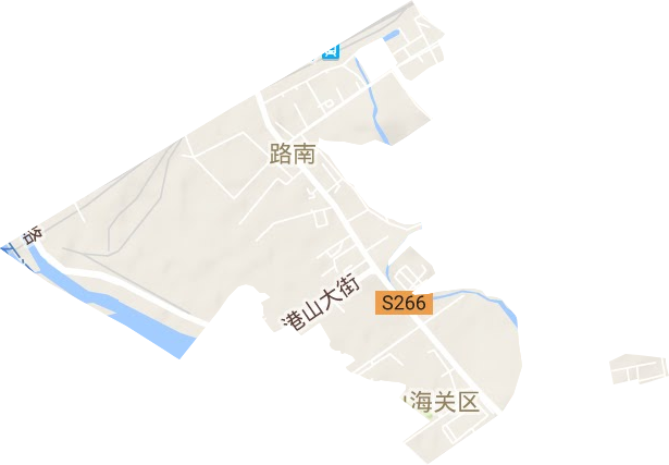 路南街道地形圖