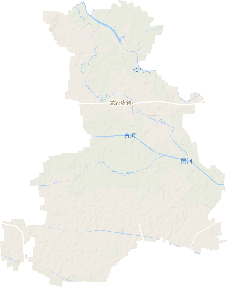 龍家店鎮地形圖